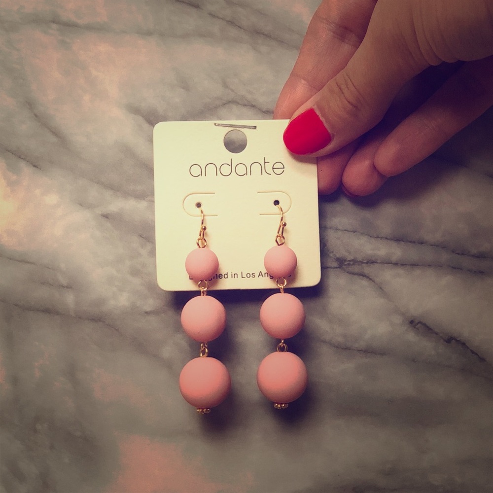 Pink Bauble Earrings